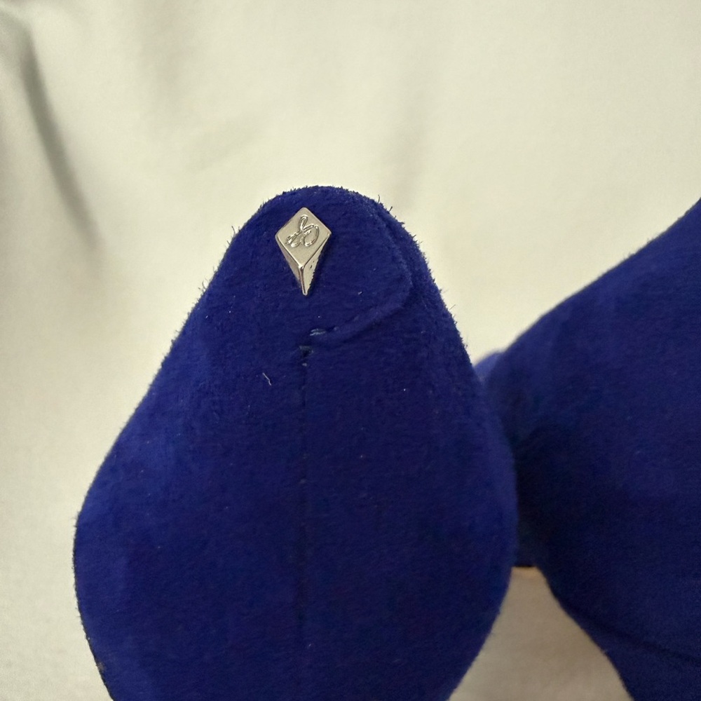Sam Edelman Women's Hazel Pumps Shoes Suede Cobalt Blue Size 6 M - Picture 5 of 10